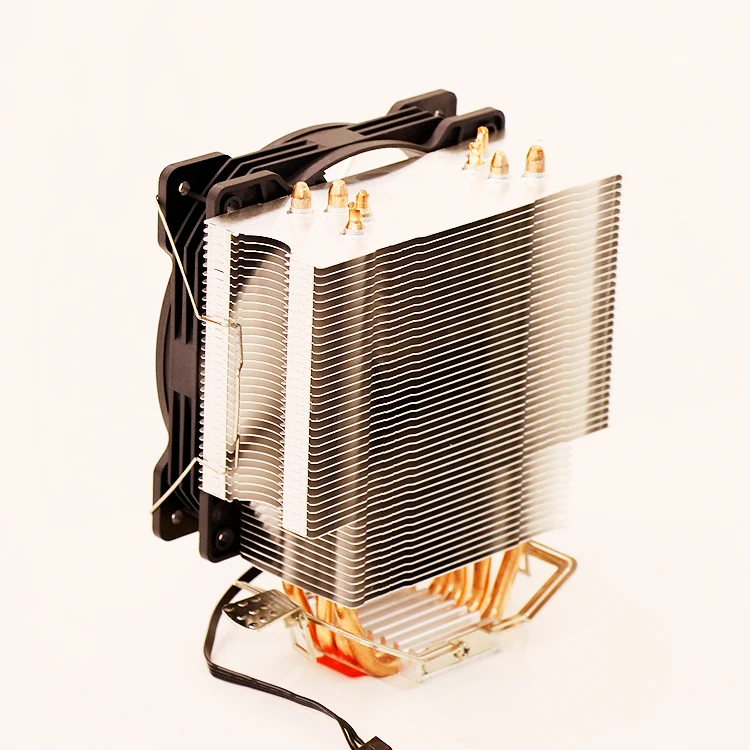 12V DC RGB CPU Fan Cooling Industrial Computer CPU DC 12V RGB Fan Aluminum RGB Fan Copper Heat Pipe CPU Heatsink for PC