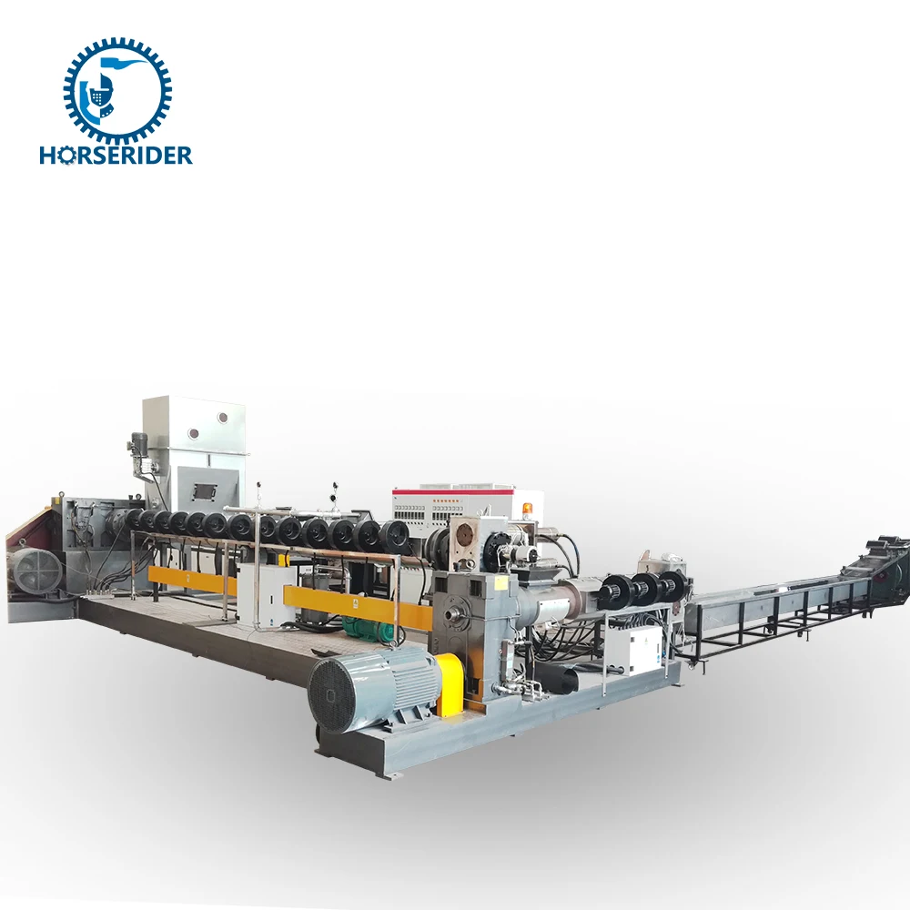 PET bottle double pelletizer crushing washing plastic recycling and granulation machine line
