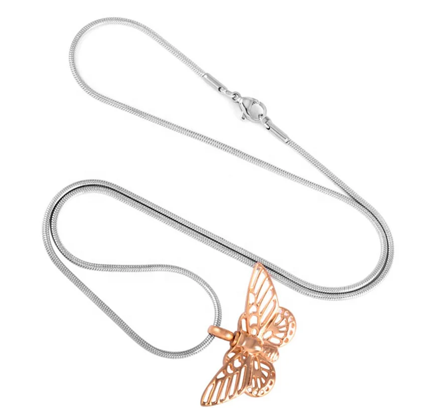 Beautiful Butterfly choker Cremation Jewelry Urn For Pet Ashes Pendant women Necklace Animal Ashes Locket Memorial Gift