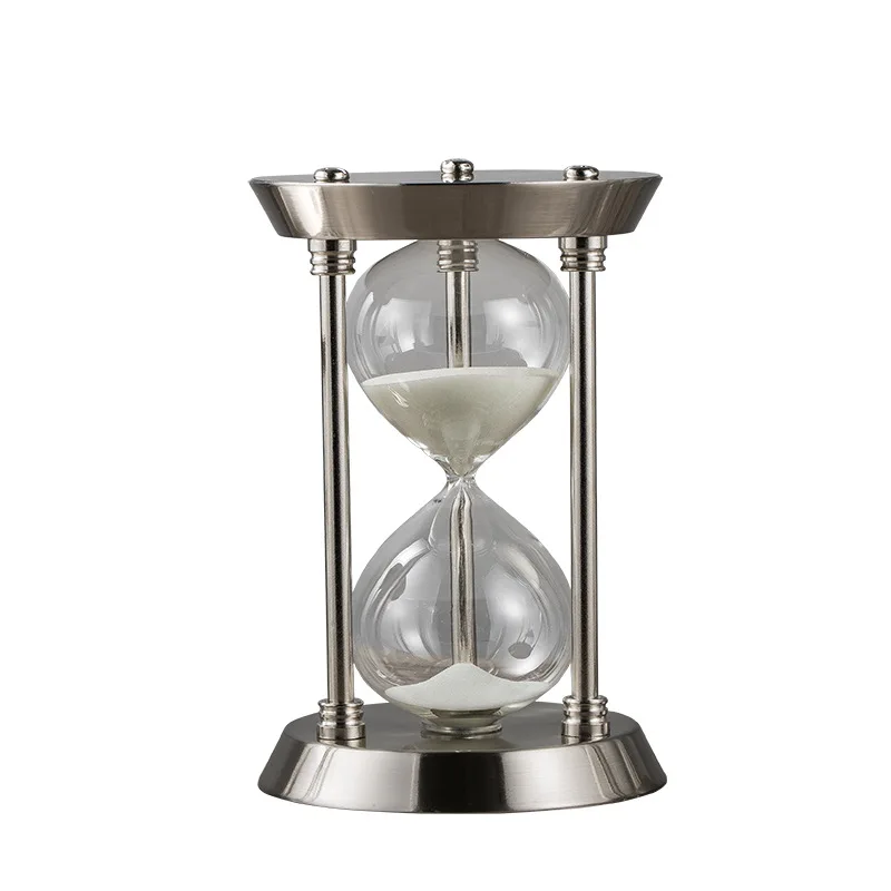 Custom Empty Hourglass Fillable DIY Antique Metal Crafts Brass Hour Glass Wedding Sand Timer Clock
