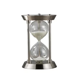 Custom Empty Hourglass Fillable DIY Antique Metal Crafts Brass Hour Glass Wedding Sand Timer Clock