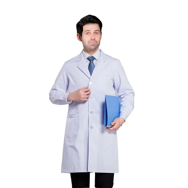 High quality Unisex Hospital doctor lab coat white uniform