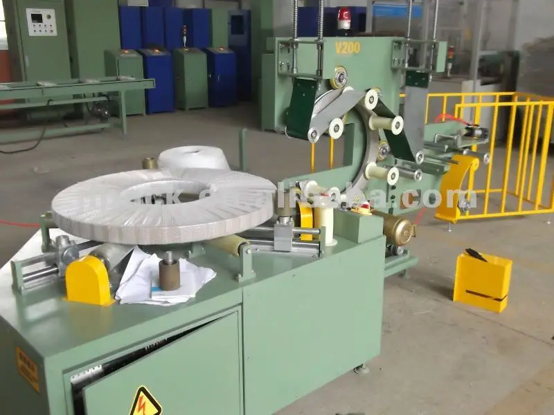 Горизонтальная машина для обмотки катушек труб стальная обмотка