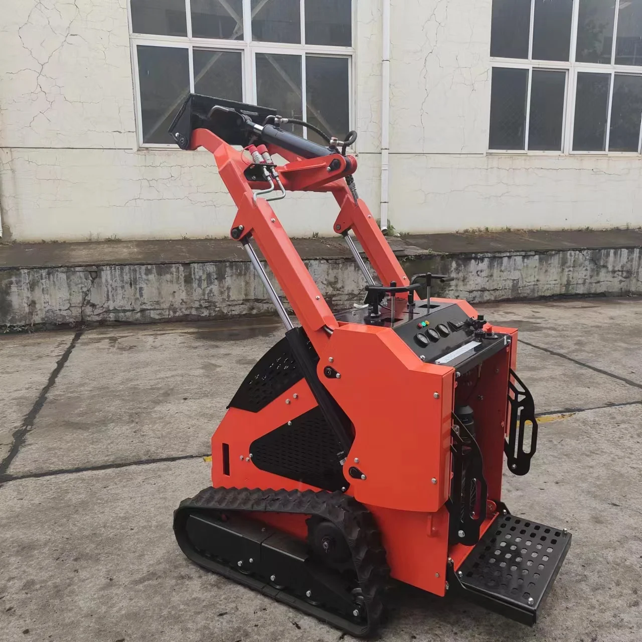 Mini Skid Steer Loader High Quality Lower Price 1-Year Warranty Crawler Moving Engine Pump Bucket Construction Machinery