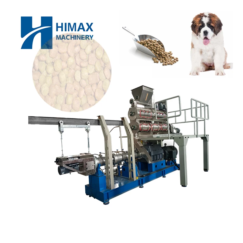 Twin Screw Extruder Dog Feed Pellet Food Making Extrusion Machine Pet Food Cat Dog Fish Food Production Line Equipment