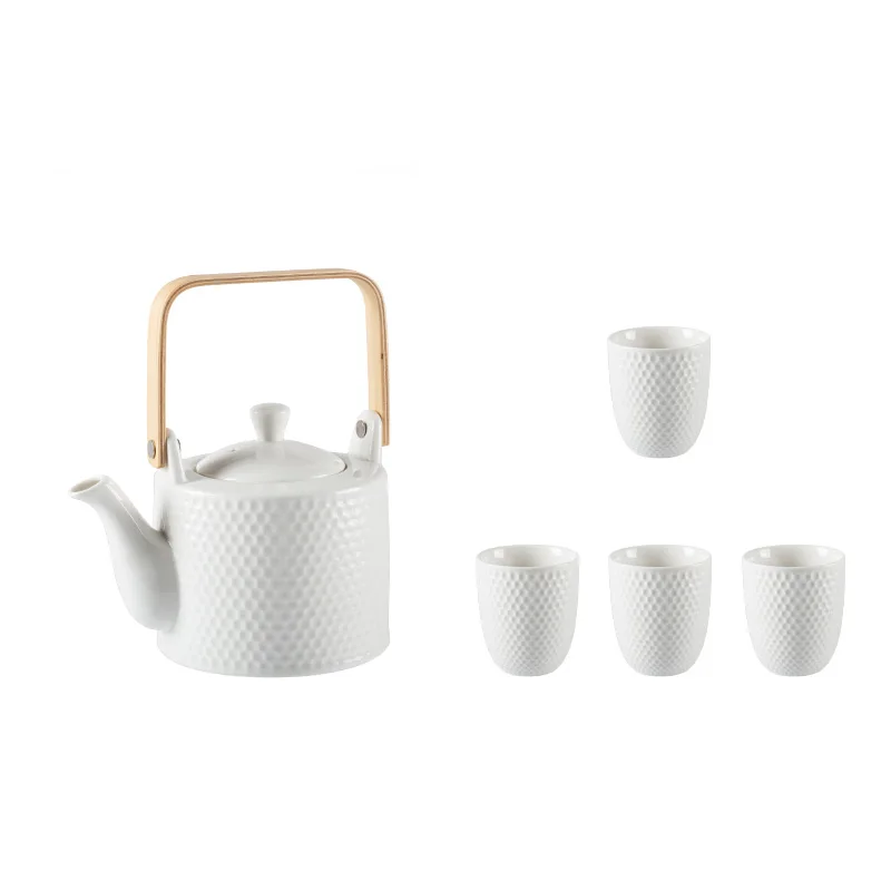Huada Hot Sale Coffee & Tea Sets Porcelain Japanese Style Tea Cup With Tea Pot With Infuser For Party