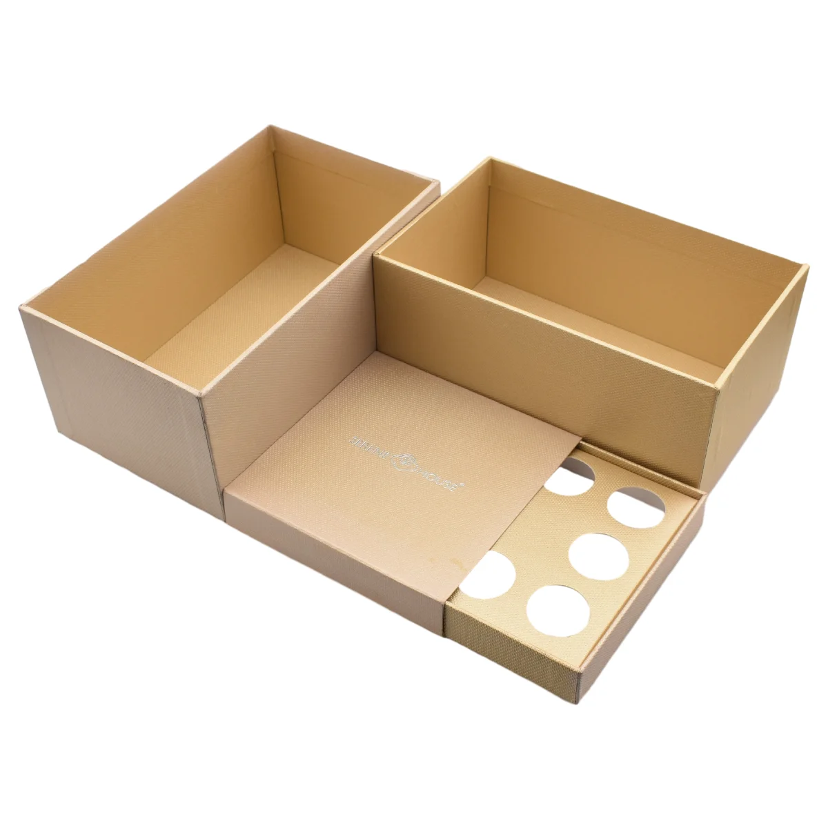Labon Bridal Party Wedding Birthday Anniversary White Favor Paper Gift Boxes With Flower Decor