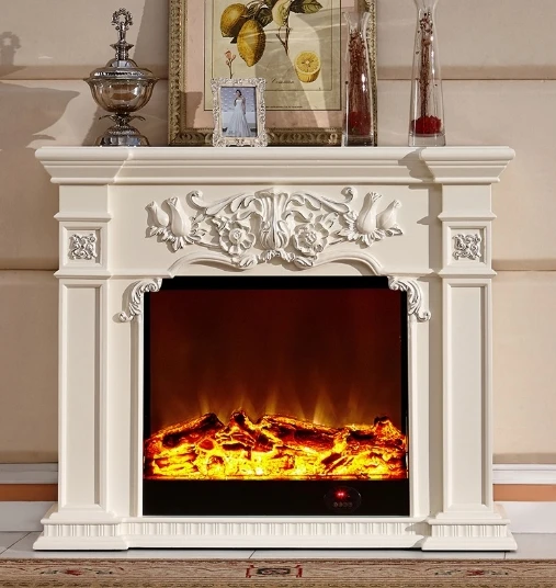 Factory Wooden Fireplace Premium Handcrafted Traditional Wooden Fireplace with Elegant Carvings and Durable Finish