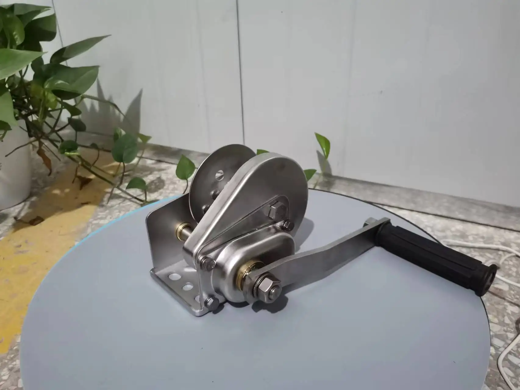 Top Quality 800LBS Self Braking Hand Winch Stainless Steel 304 for Sea Boat Winch