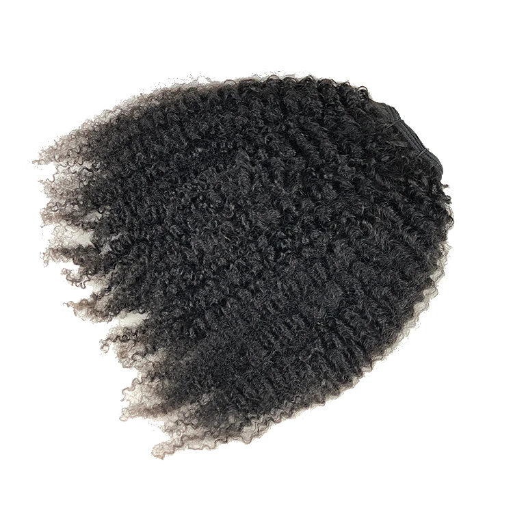 Wholesale 12A Grade Raw Indian Human Hair Bundles Double Drawn Curly Raw Human Hair Weft