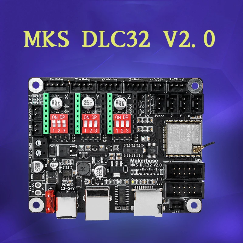 Автономный контроллер MKS DLC32 V2.0 32 бит ESP32 WIFI GRBL TFT сенсорный экран для настольного лазерного