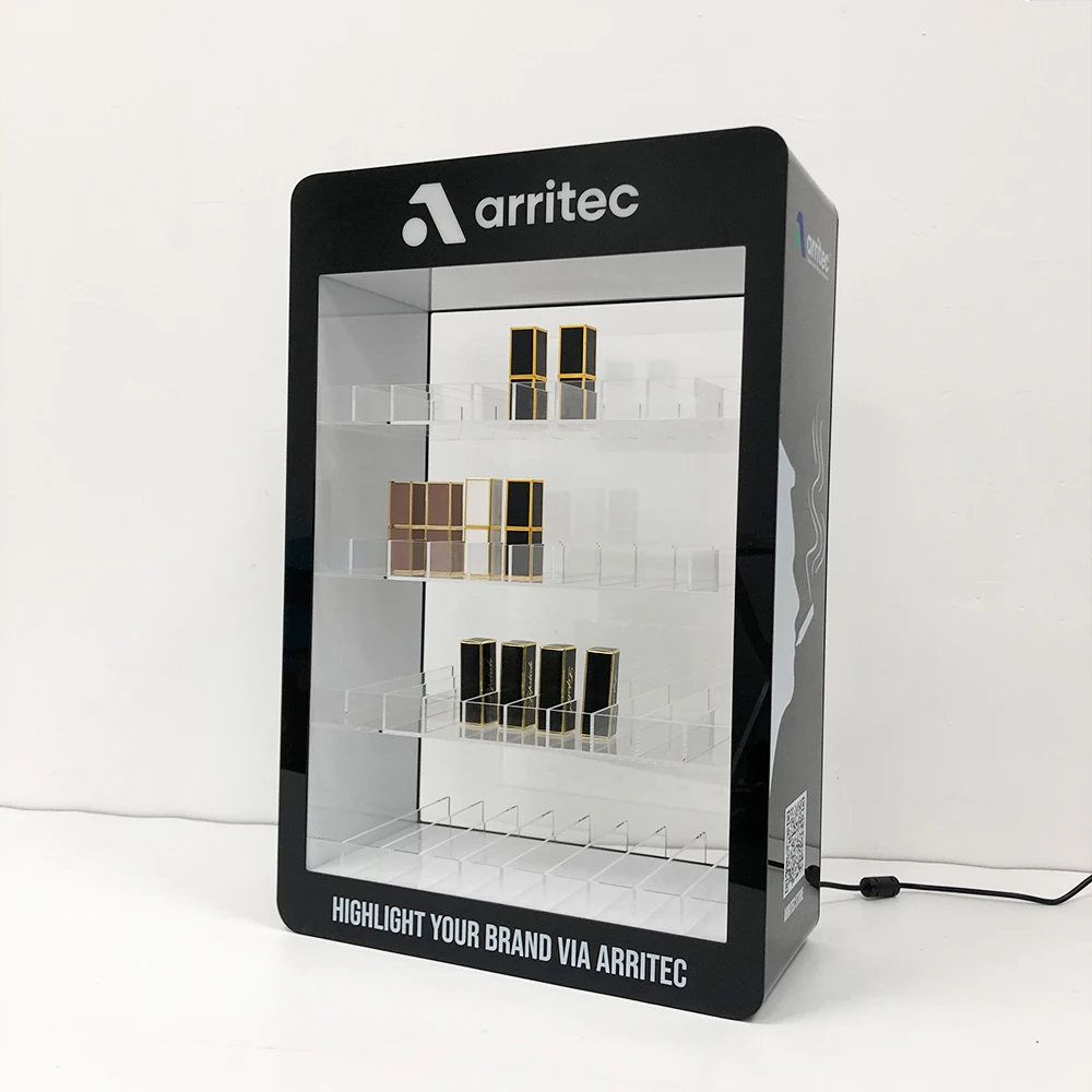 Fashion Design Led Light Smoke Tobacco Store Display Shelf Acrylic Tobacco Display Stand Cigarette Display Rack