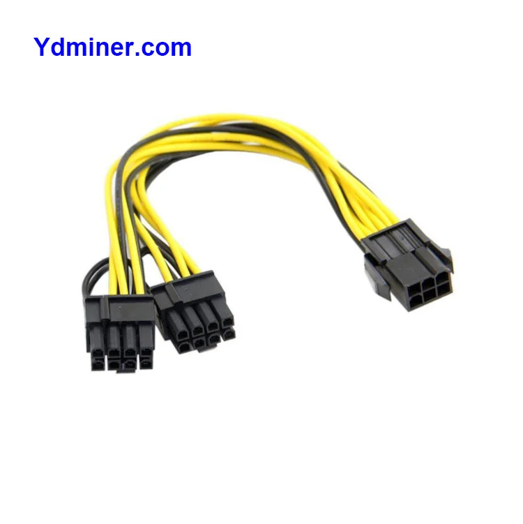8 Pin To Dual 8 (6+2) Pin Converter Cable Pcie Pci-e  Power Cable For Graphics Gpu PCI Splitter
