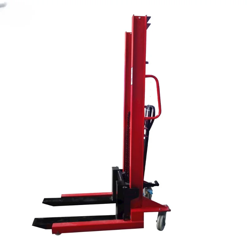 Special Offer 0.5 Ton Manual Hand Forklift Stacker 1 Ton Hand Push Tire Forklift 1600mm Hand Forklift Truck
