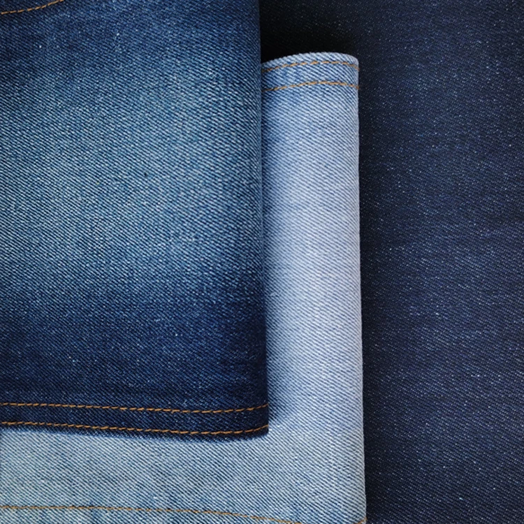 
The Factory Wholesale xinjiang long staple Polyester Twill Stretch Denim Fabric 