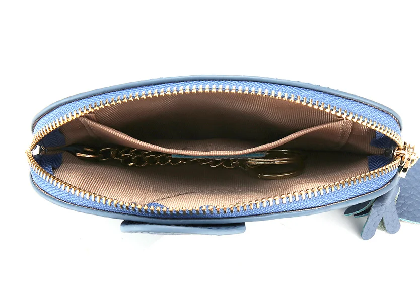 Lovely Change Purse Creative Genuine Leather Elephant Mini Coin Bag Custom Coin Purse with Keychain