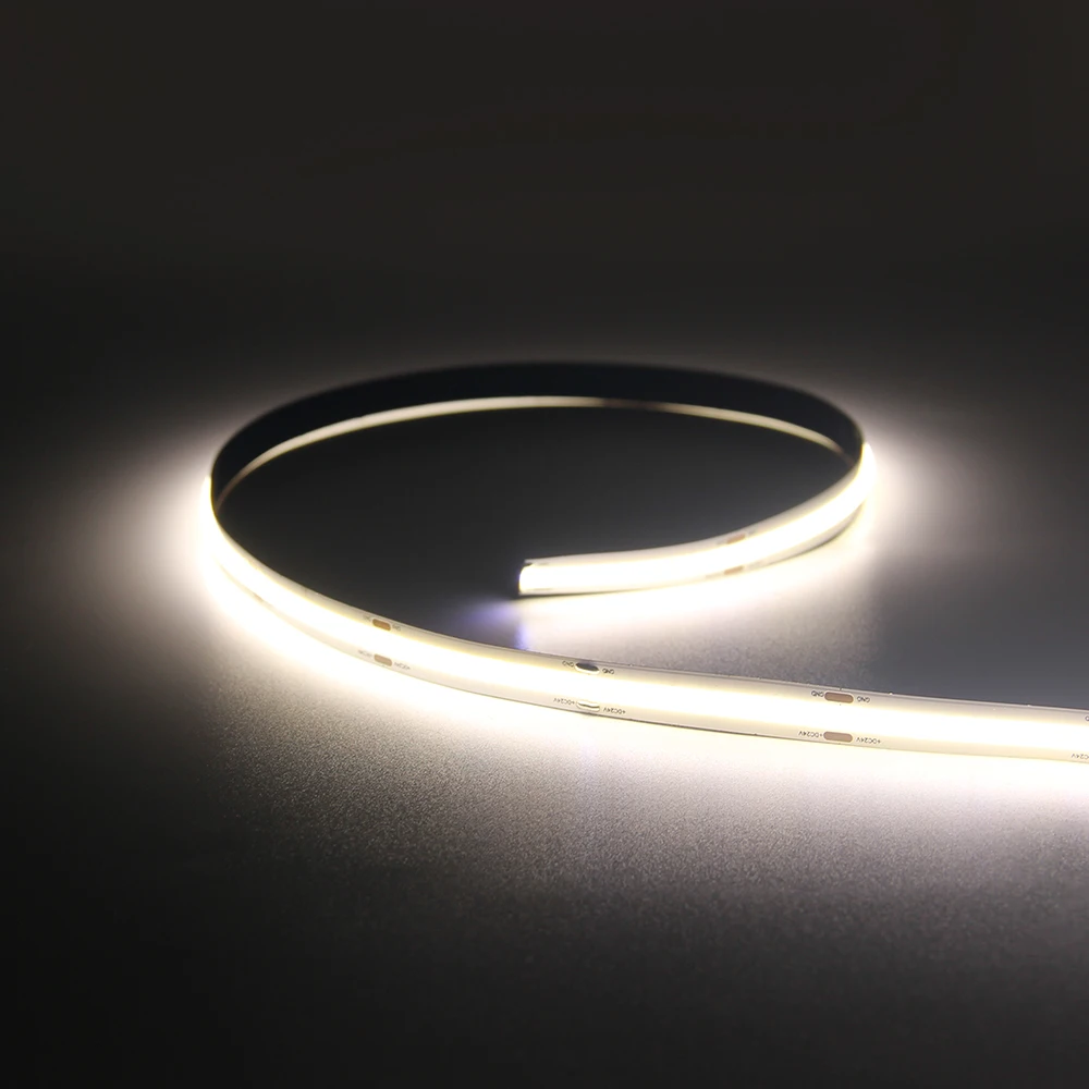 dot-free led cob strip light 6000k  12v 24v cob led light strip dc 24v cri 90 led strip