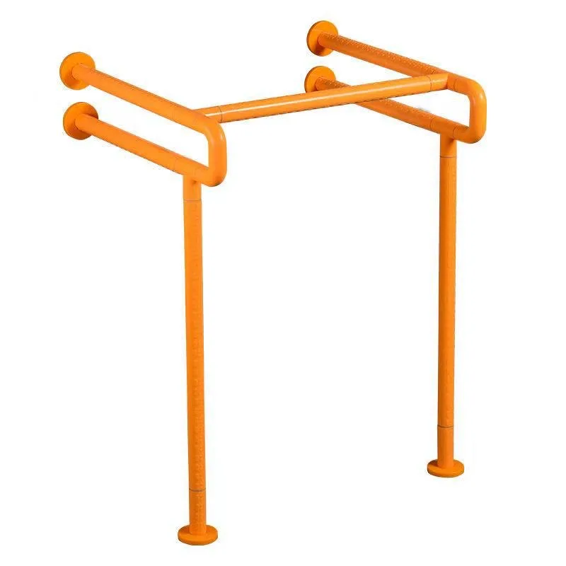 Hospital Elderly Bathroom Safety Grab Rails Wall Mounted Stainless Steel Handrails with Nylon Handle Handicap Safety Grab Bars