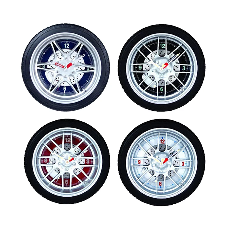 Factory Hot Sale Circular Fashion Modern Single Face Wheel Clock For Office Home Decorative