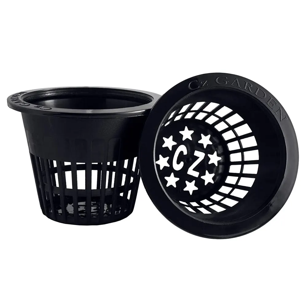 Cz Garden Hydroponics Net Pot for Aquaponics Plastic Slotted Mesh Pots 1 inch 2 inch 3 inch 4 inch 5 inch 6 inch 8 inch