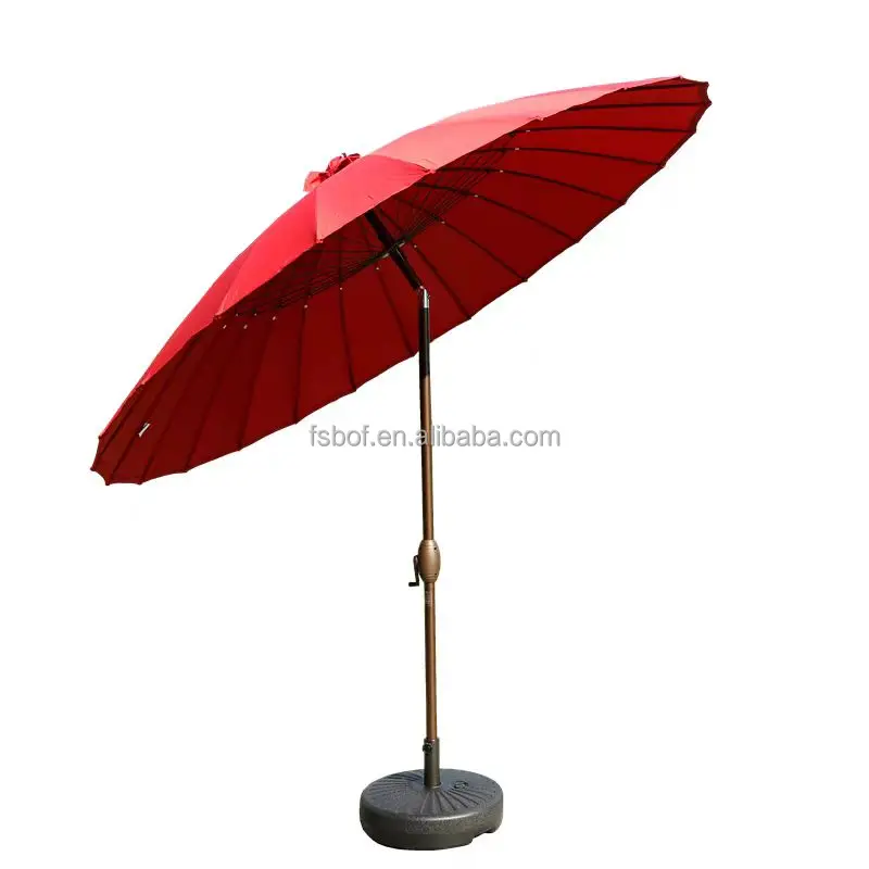 Уличная мебель Ресторан Солнечный свет белый зонт Водонепроницаемый Открытый Китай пляжный патио зонтики 2 5 м