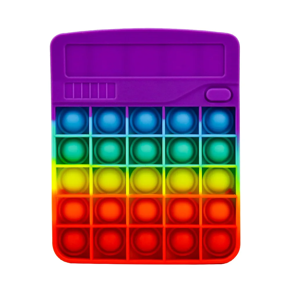 Флуоресцентные игрушки в форме калькулятора, Пионерские игрушки для уничтожения крыс, радужная игрушка из чистого силикона, Новинка