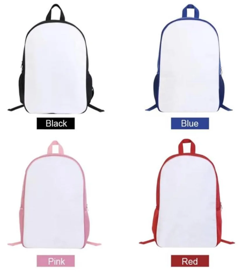 Wholesale Polyester Custom Blank Sublimation Blanks Laptop School Backpack Shoulders Bags for Heat Transfer Printing Photo DIY