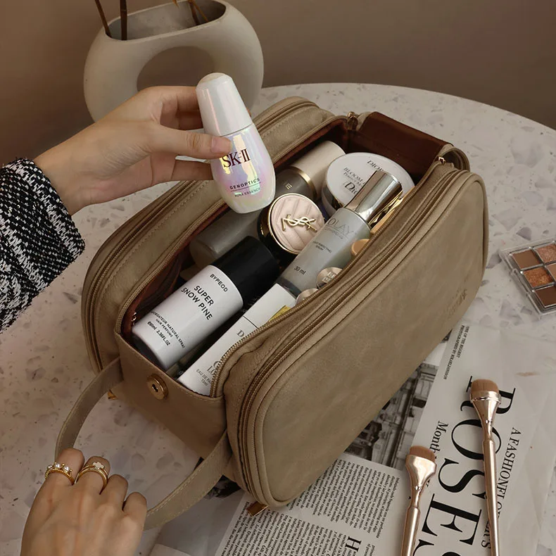 New Products 2024 Bridesmaids Gifts Packing Cubes Makeup Brush Holder Travel Kit Quilted Zipper Bag Zippered Pencil Pouch