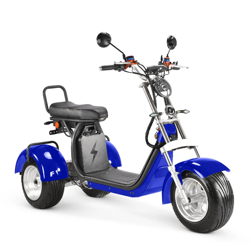 China manufacturer fat tire electric tricycles 4000W 20AH/40AH battery 3 wheel tricycles off road tires eu warehouse