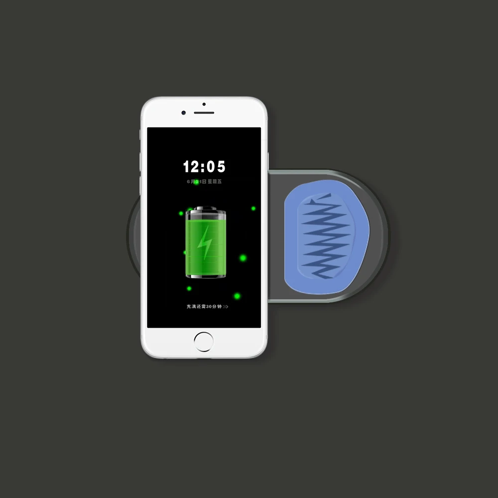 
Foreign factory wireless charger 10W embedded wireless charger for furnitures 