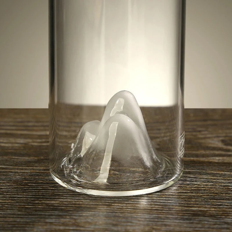 Прозрачный боросиликатный круглый стеклянный флакон для пробирки с деревянной крышкой взрослых пеших прогулок школы применимо кипящую воду