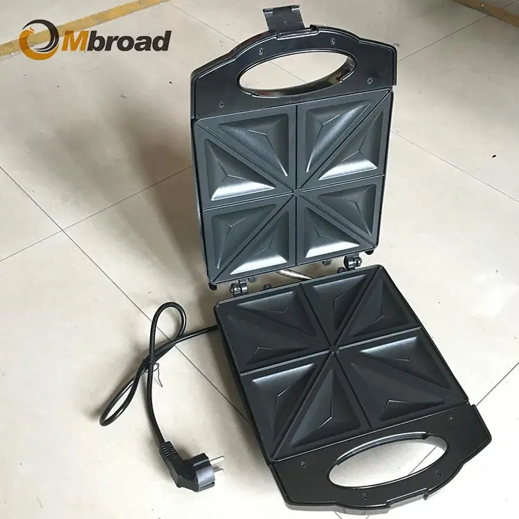 Easy To Clean Portable Electric Sandwich Maker With Nonstick Coated Plates