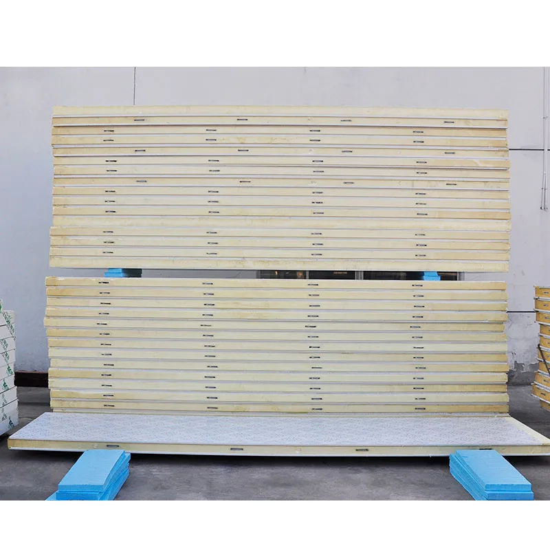 Top Quality goods insulated exterior sandwiched wall panels high density polyurethane panel good insulator