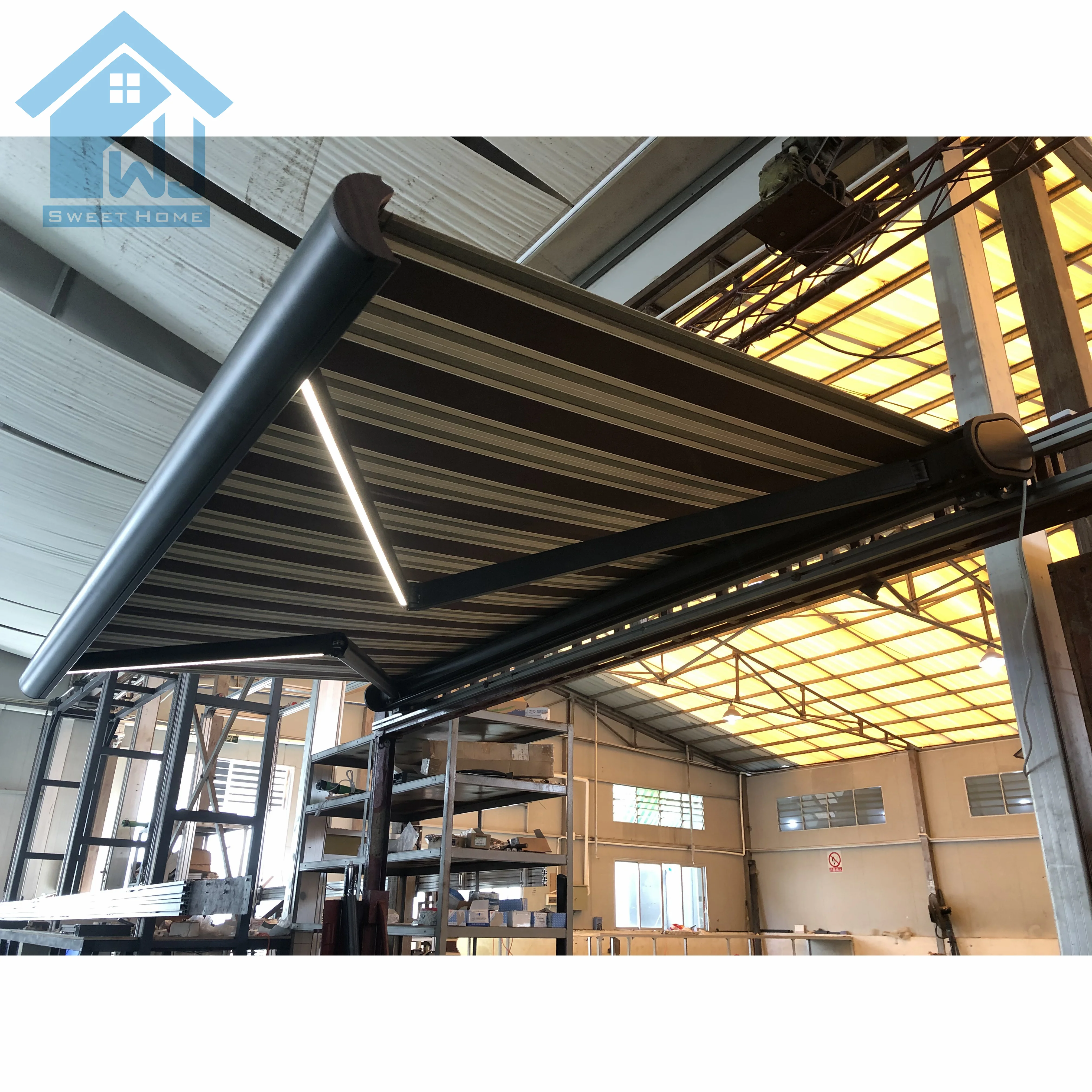 Большой Размер солнцезащитный козырек электрический выдвижной тент прочный алюминий с защитой от гниения и экологичными особенностями садового здания