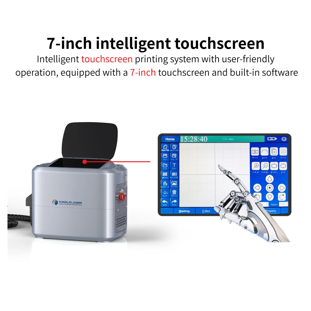 Potable Laser Marking Machine 30w Ezcad Laser Marking Software with Mobile Phone Operation Water Bottle Laser Marking Machine