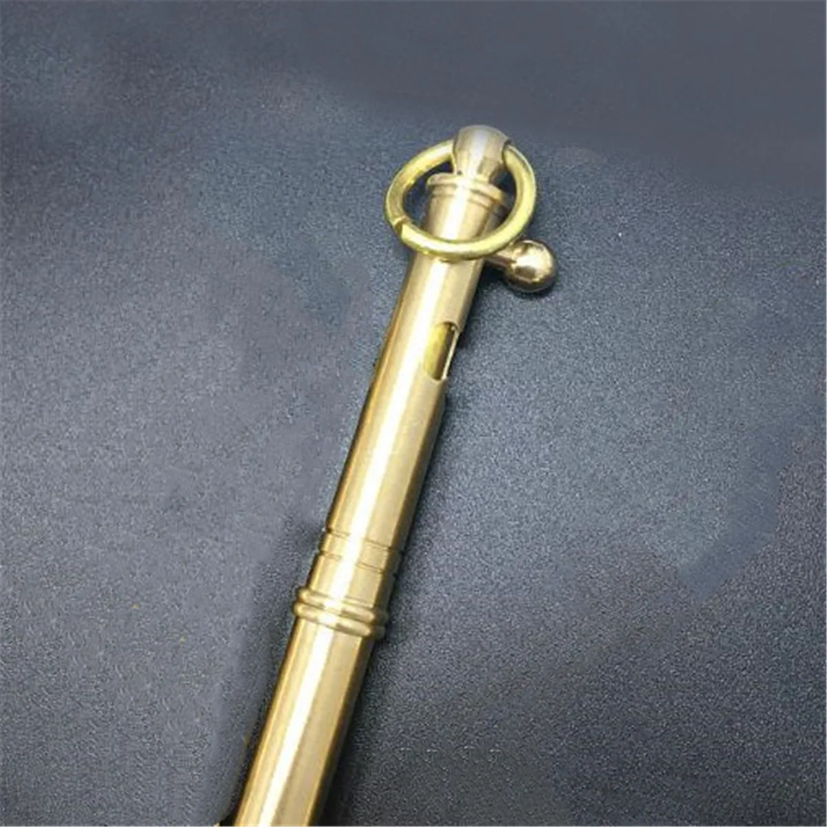 Solid Brass Bolt Action Ball Point Pen Retro Tactical Pens Metal Copper Office Stationery Gift