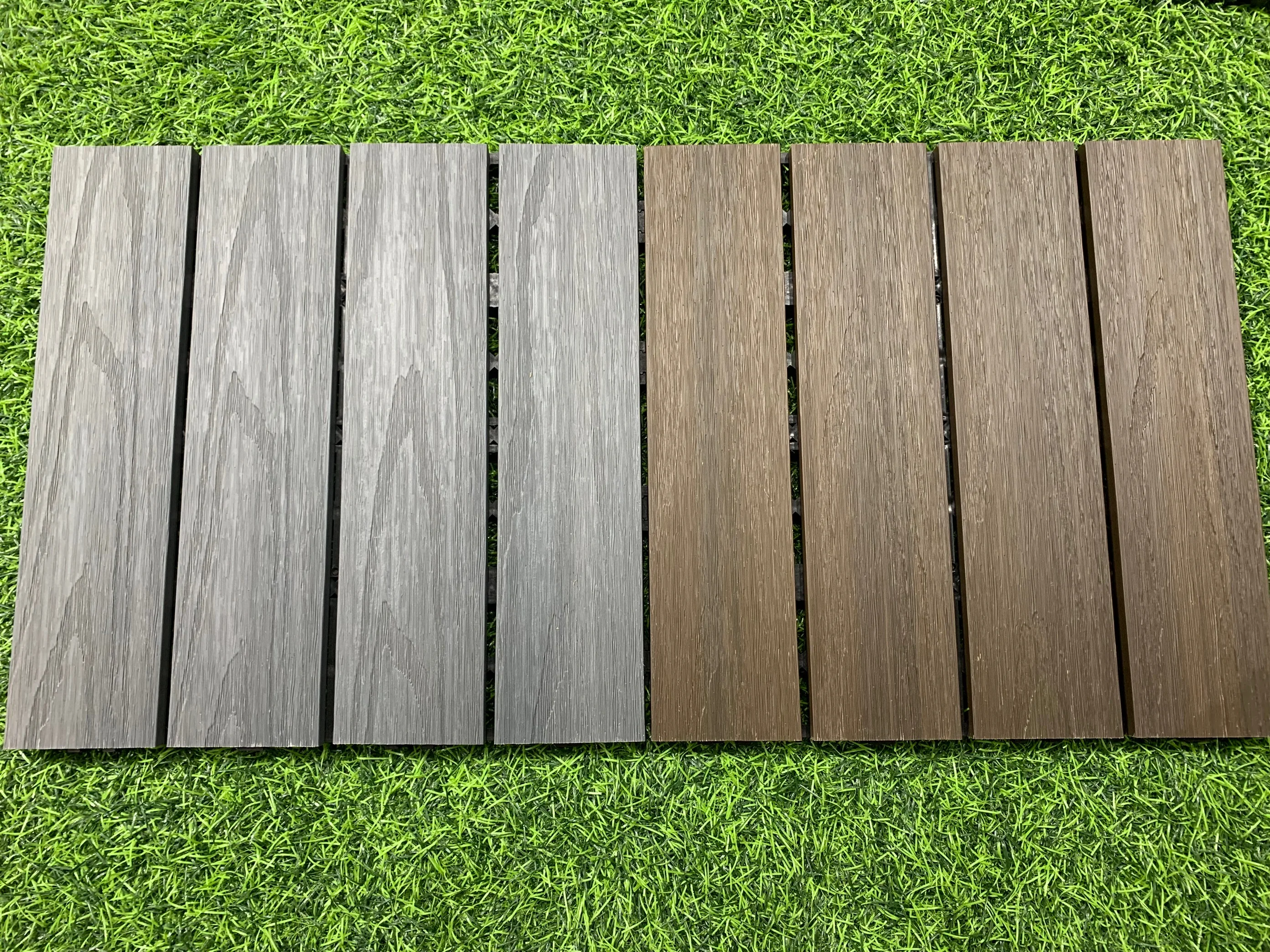 Guangzhou Factory Durable Waterproof Balcony Interlocking Decking Outdoor Composite Wpc DIY Tile Floor For Porch Patio Garden