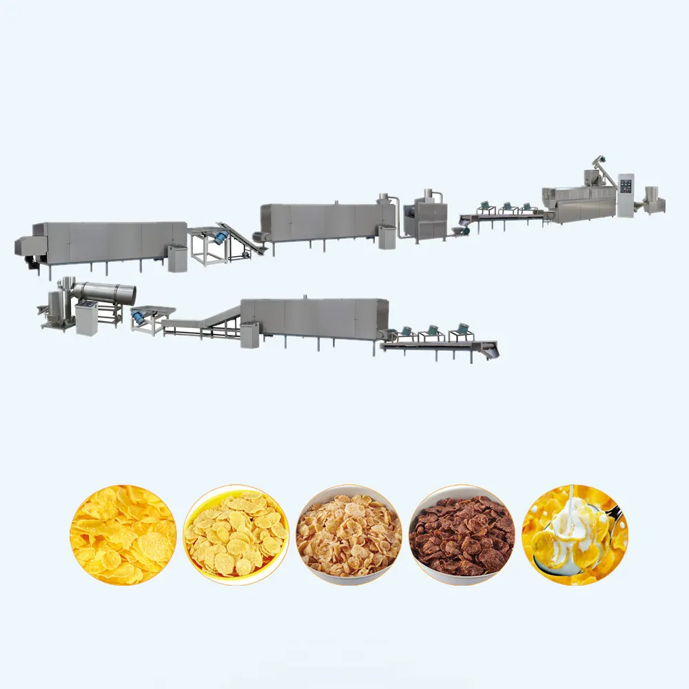 Advanced Wholesale Breakfast Cereal Corn flakes machines flavoring industry equipment electric oven