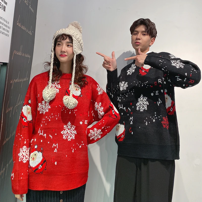 European and American color-blocking rainbow print half turtleneck warm loose casual pullover long-sleeved sweater sweater jacke