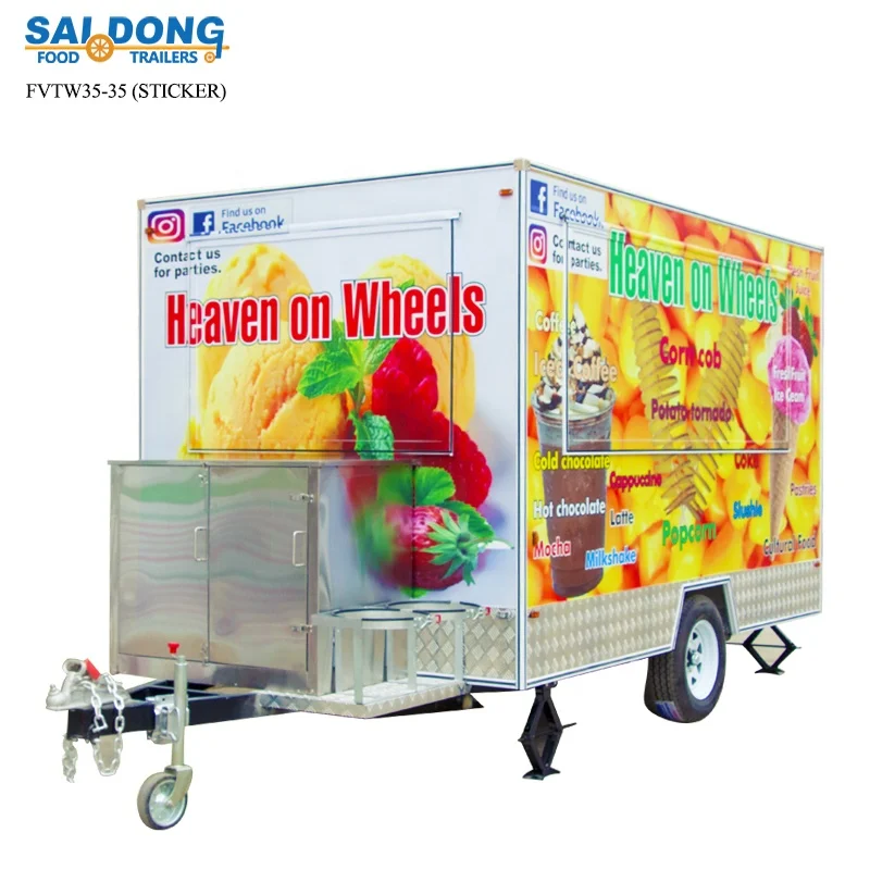 Best Design mobile Food Trailers/Mobile Kitchen trailer For Sale