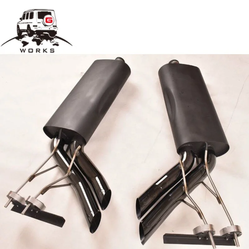 1990~2018 Year G Class W463 G63 G65 B Style Car Exhaust Tips Electroplating -chrome W463 G63 G65 G500 4 Tips Exhaust System