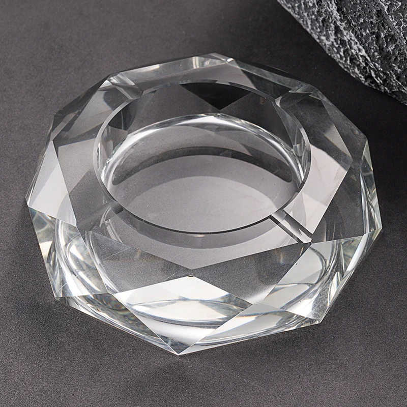 2022 private logo custom cigar crystal glass ashtray retail ashtray