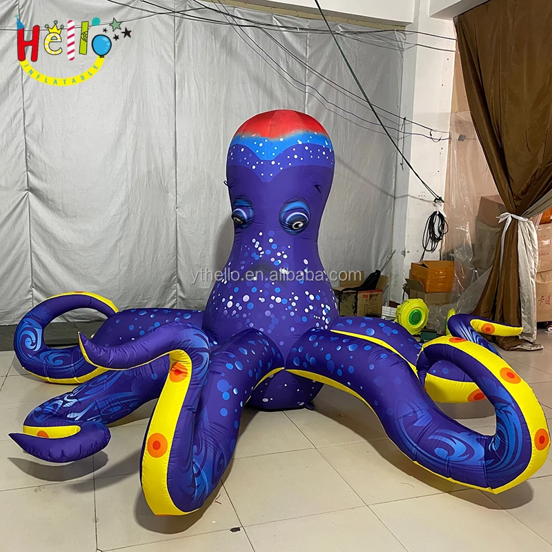 Party Decoration Inflatable Ocean Animal Model Purple Inflatable Octopus