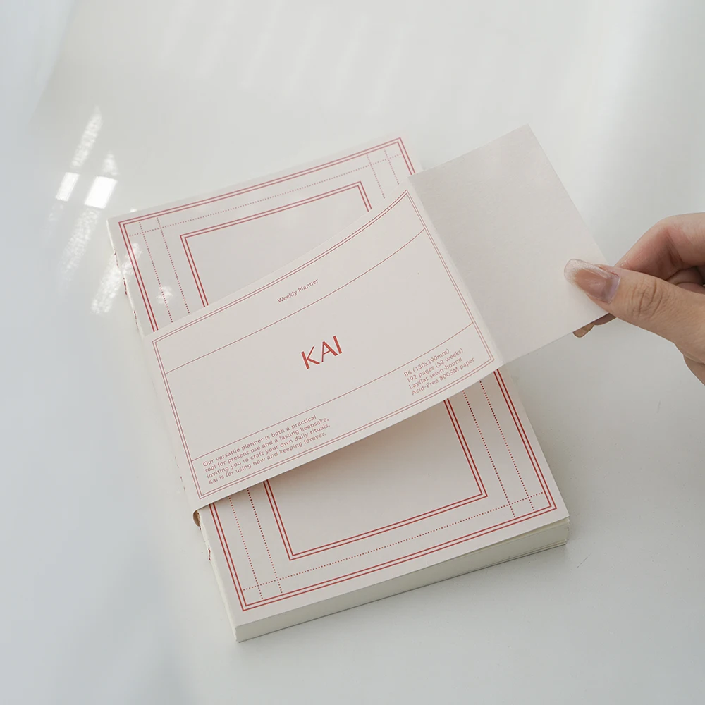 Wholesale A4 A5 A6 Custom Printing Note Book Stationery Supplies Softcover Weekly Planner Cute Diary Journal