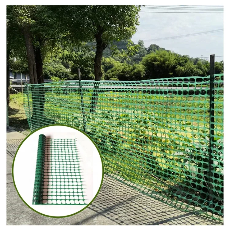 4X100 green plastic mesh fencing roll animal barrier fence for garden fence