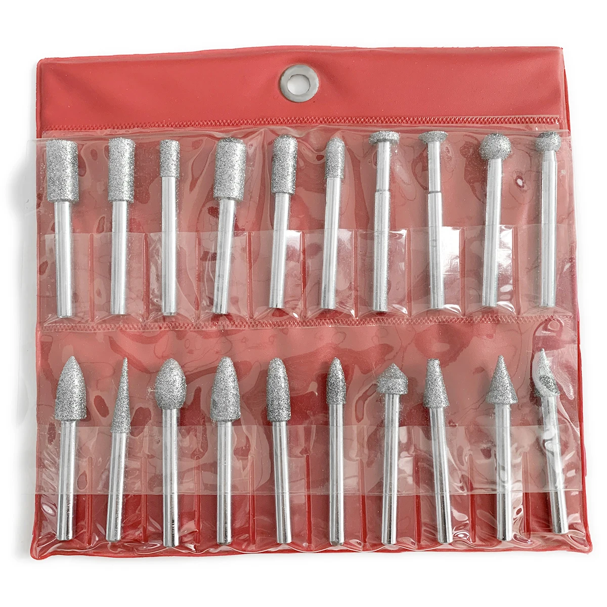 20pcs/set diamond carving bits/electroplated Diamond Burr/diamond polishing mounted point tools 1/4'