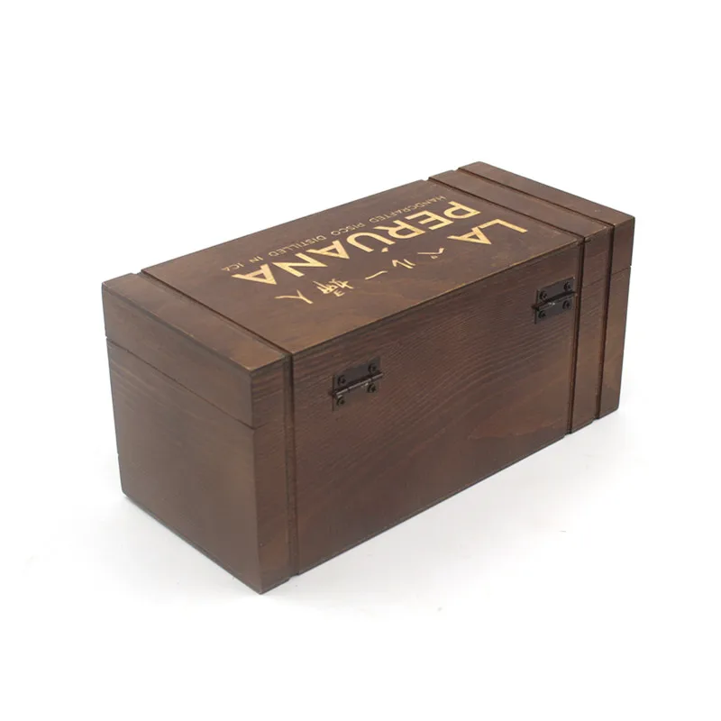 Custom Single Wooden Wine Box Gift Packaging Box For Wine