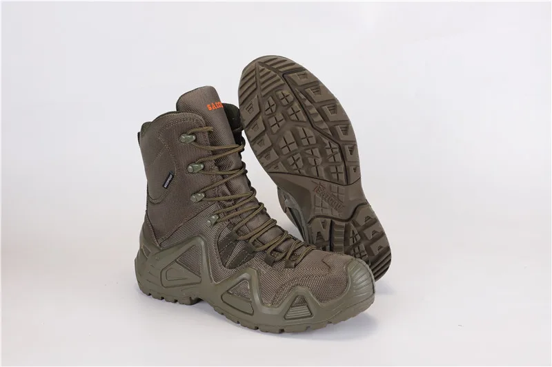 2023 Good quality Green color forest hunting boots outdoor shoes and breathable waterproof hunting shoes