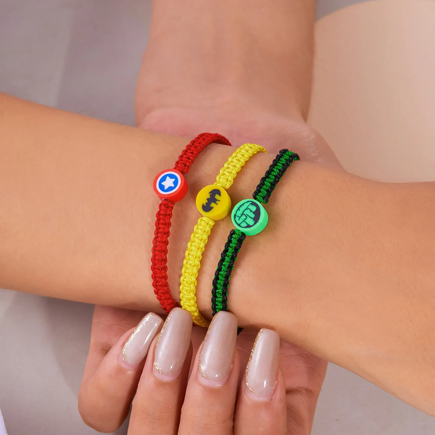 Модный Универсальный мягкий керамический плетеный браслет Marvel ручной работы