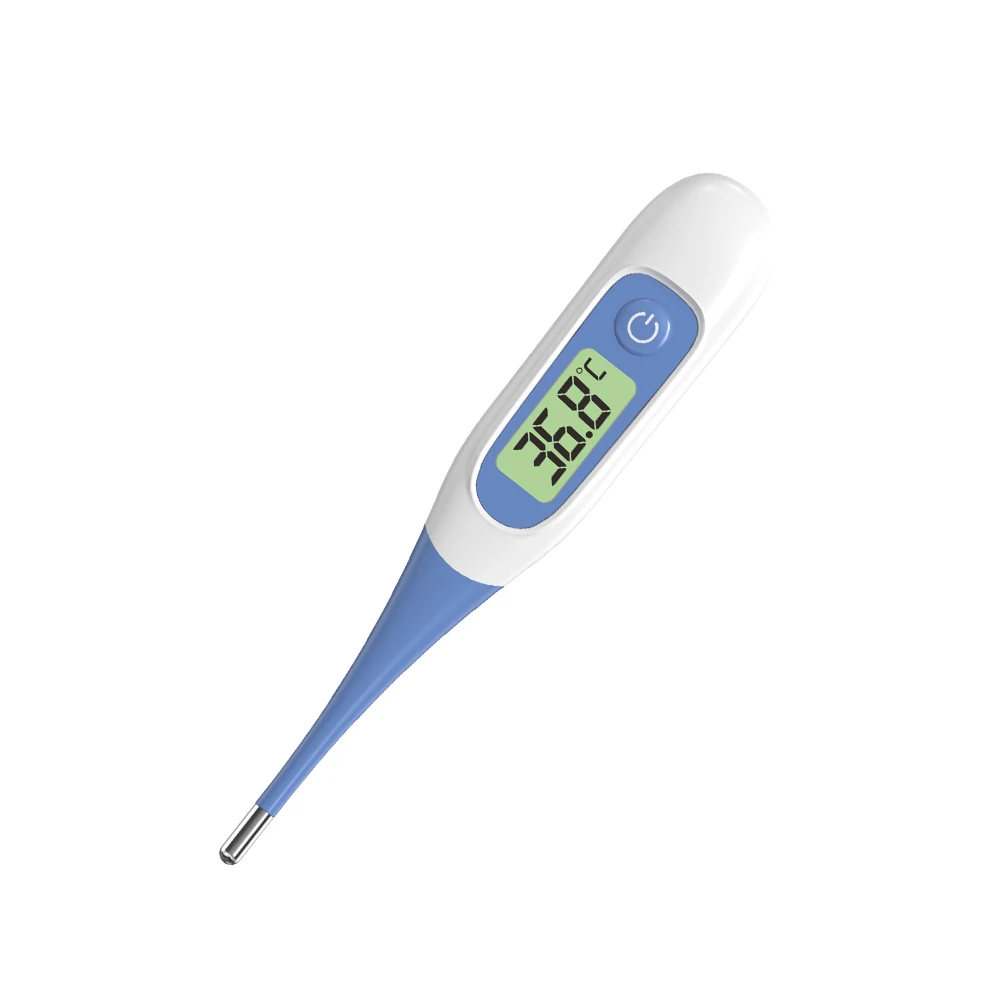 Home healthcare device MDR CE body thermometer backlit waterproof fast read oral thermometer armpit